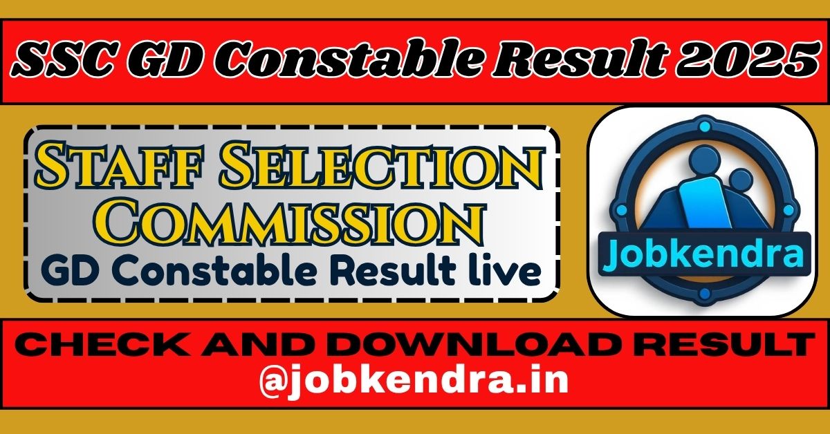 SSC GD Constable Result 2025